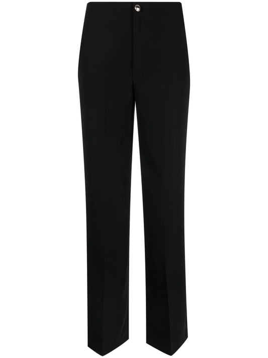 Straight-Leg High-Waist Trousers