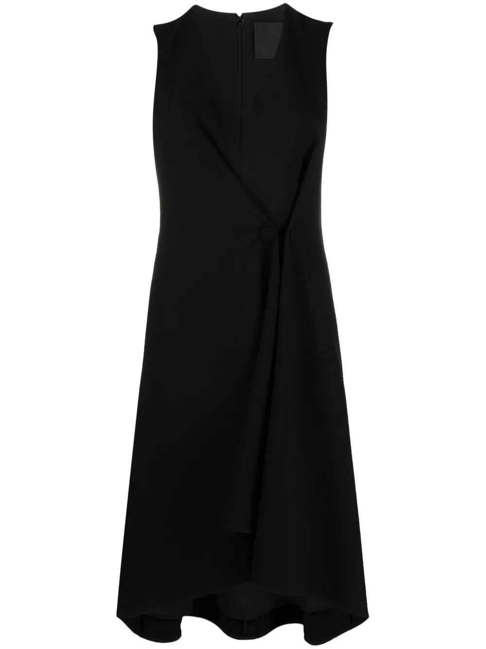 Pleated Buttoned Cady Dress