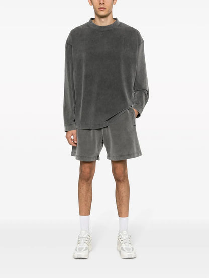 Faded-Effect Cotton Sweatshirt