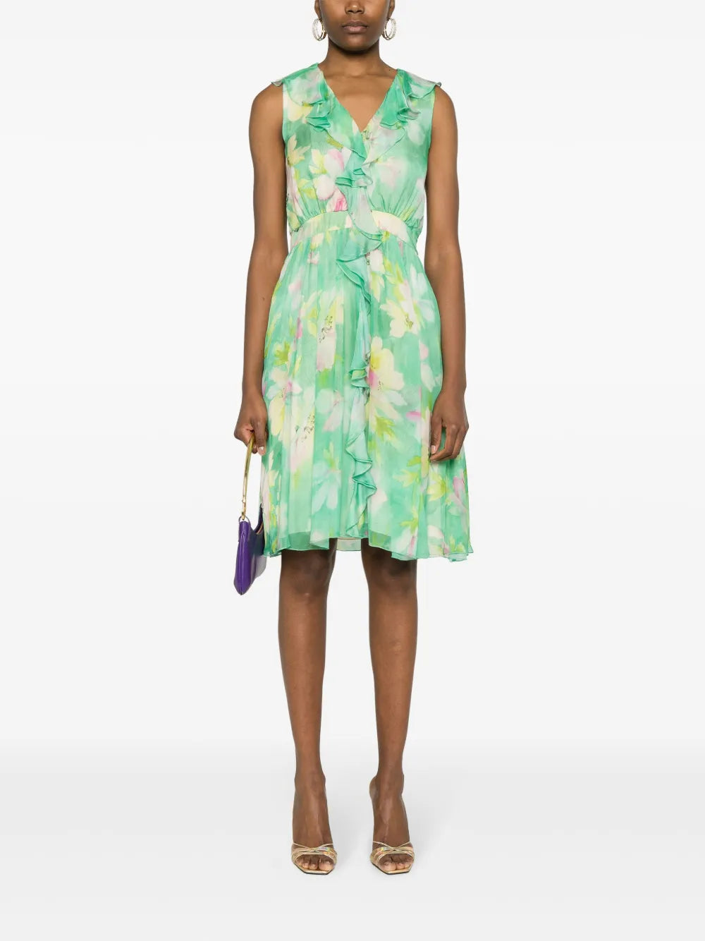 Floral-Print Mini Dress