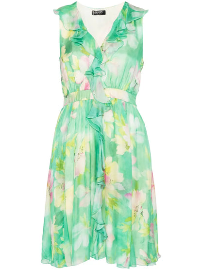 Floral-Print Mini Dress