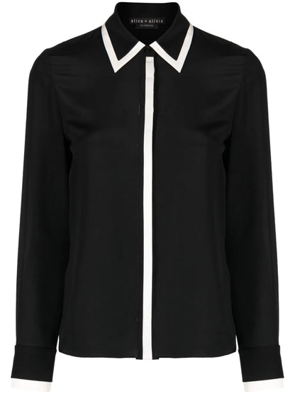 Willa Piped-Trim Shirt