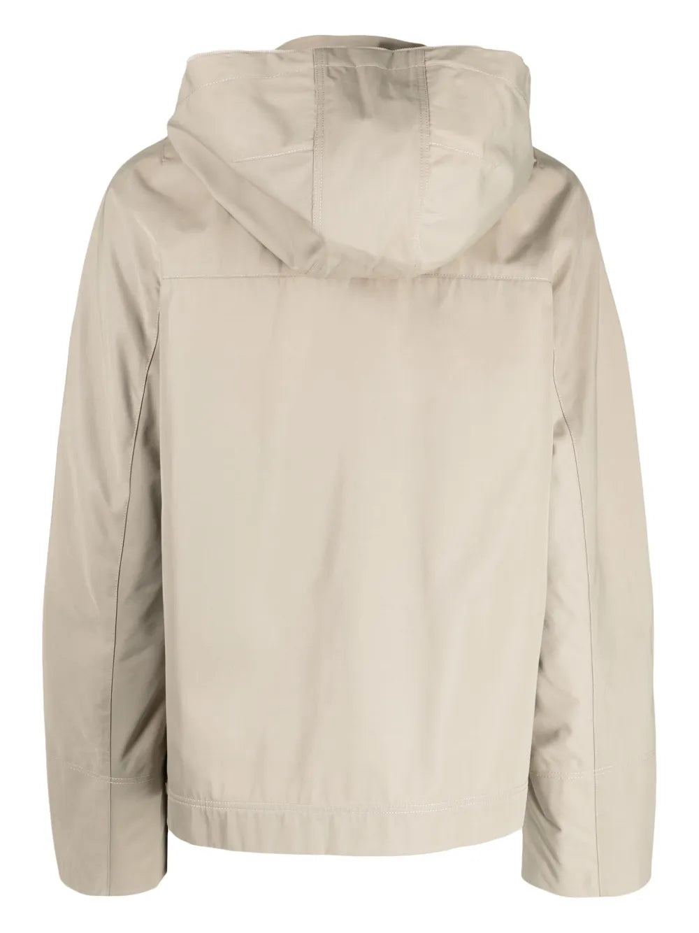 Logo-Tape Hooded Bomber Jacket