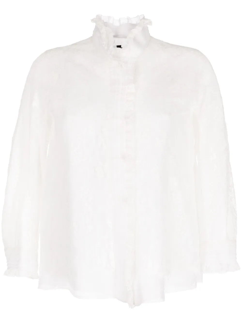 Organza Lace-Overlay Jacket