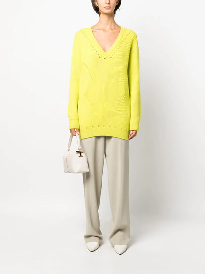 V-Neck Wool Jumper