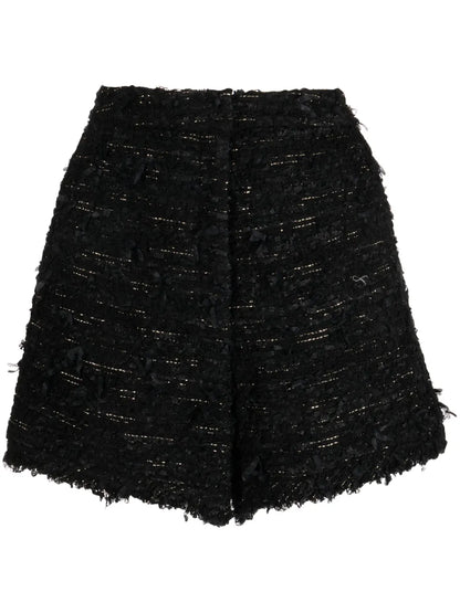Tweed High-Waist Shorts