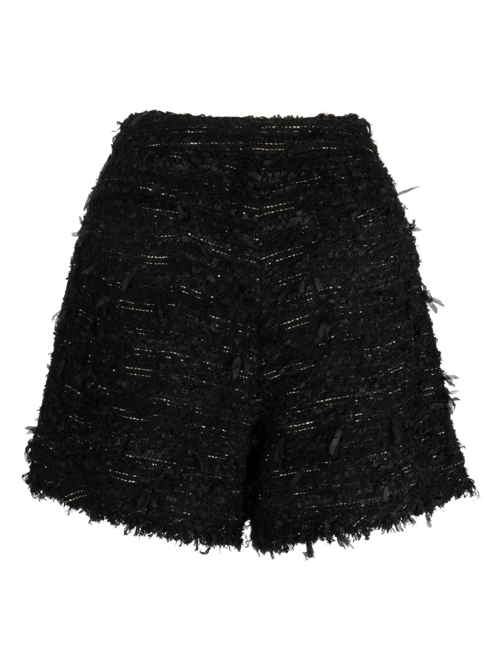 Tweed High-Waist Shorts