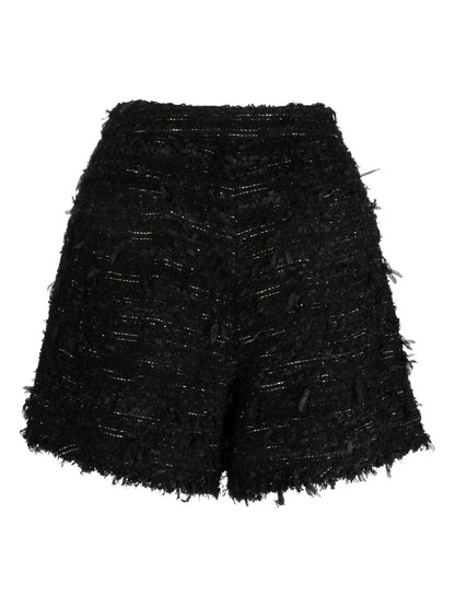 Tweed High-Waist Shorts