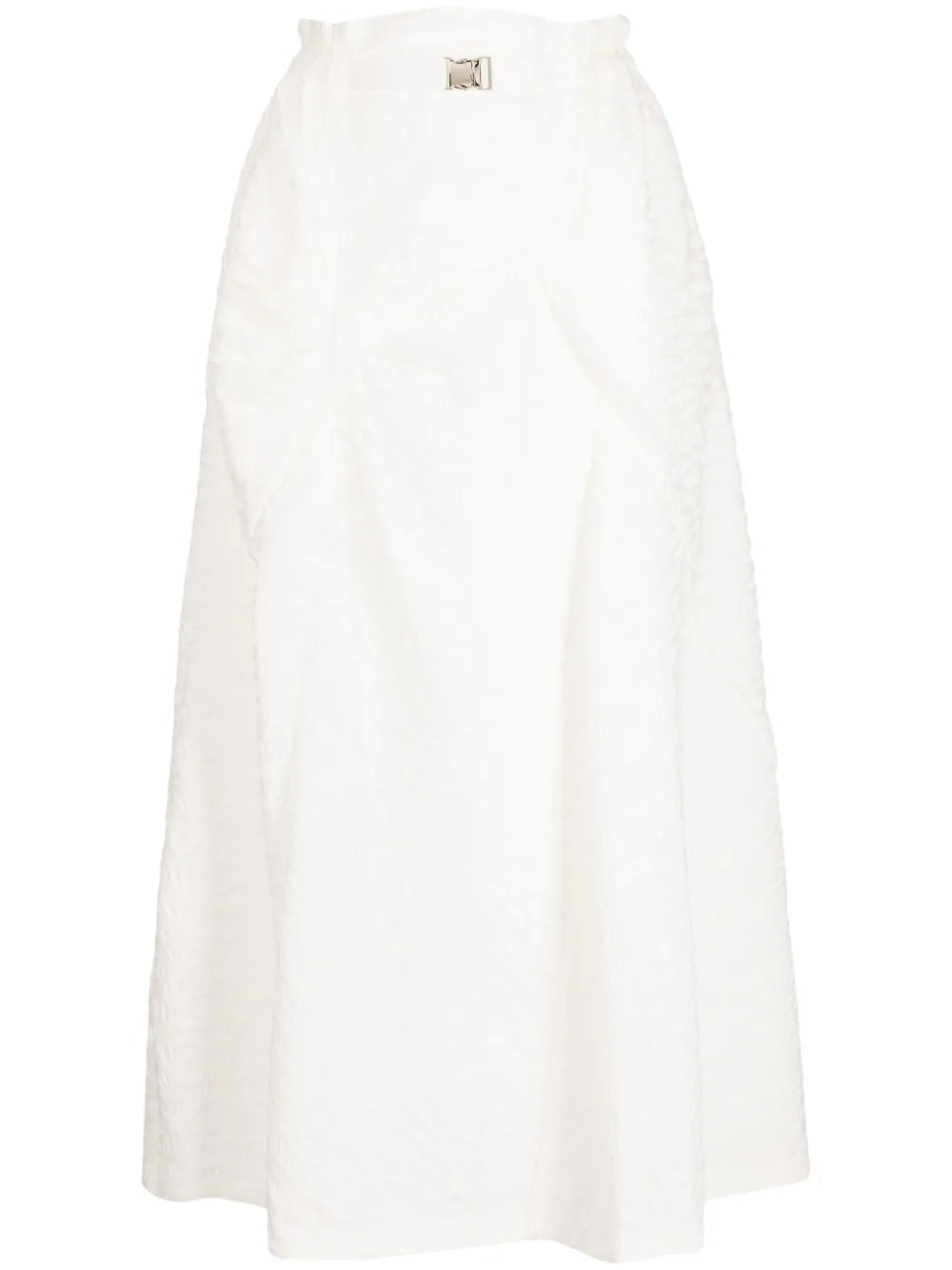 Panelled Jacquard Midi Skirt
