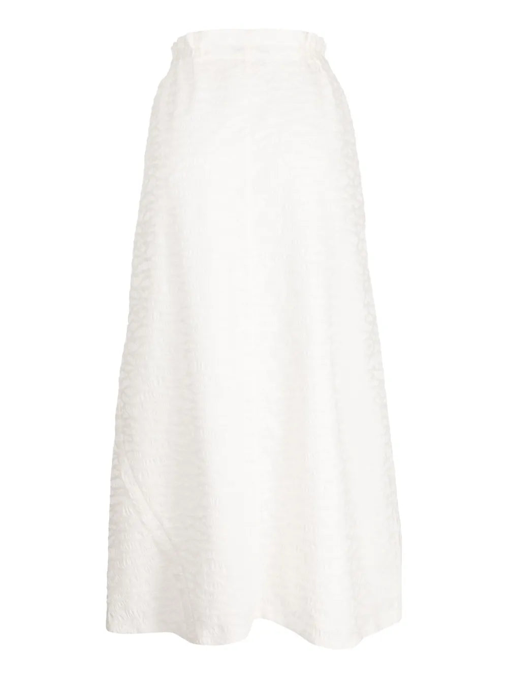 Panelled Jacquard Midi Skirt