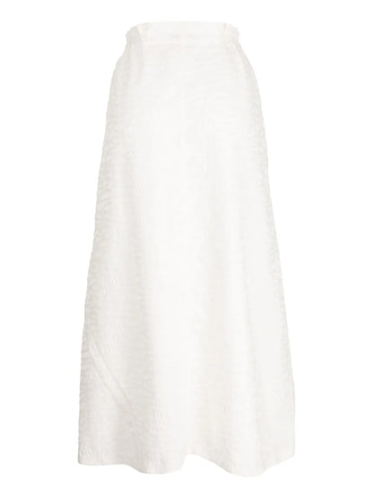 Panelled Jacquard Midi Skirt