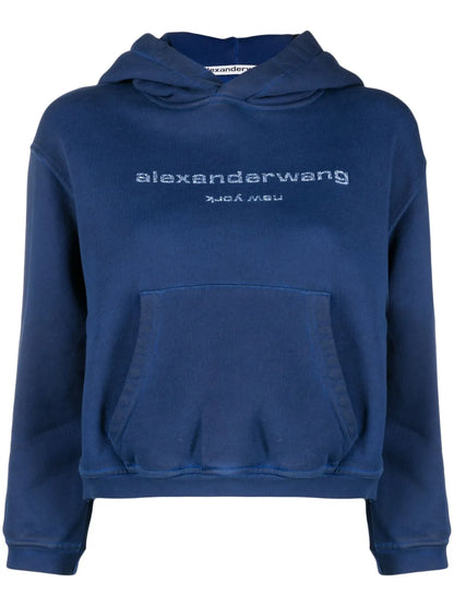Logo-Embossed Cotton Hoodie