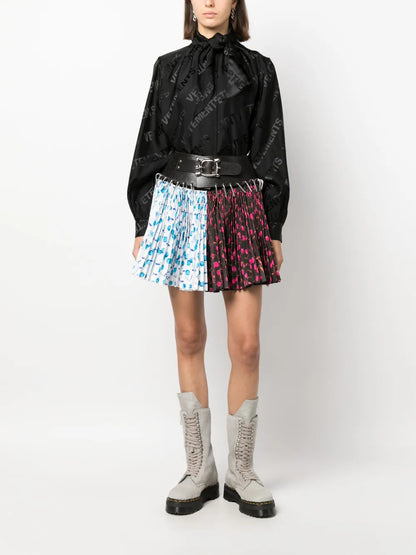 Logo-Jacquard Button-Up Shirt