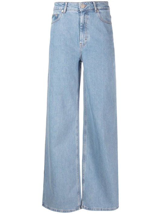 Mid-Rise Wide-Leg Jeans