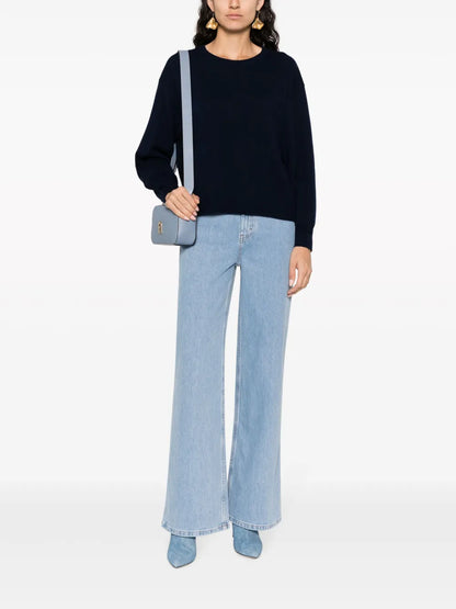 Mid-Rise Wide-Leg Jeans
