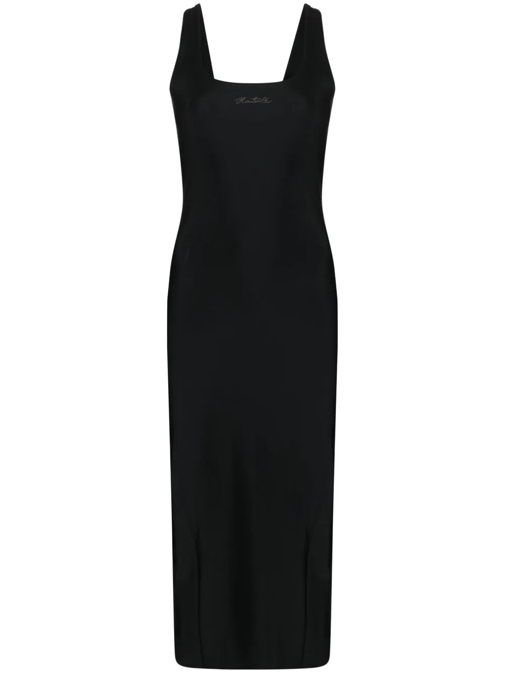 Crystal-Embellished Logo Midi Dress