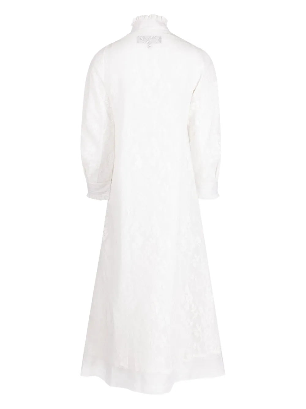 Lace Pleated Single-Breasted Coat