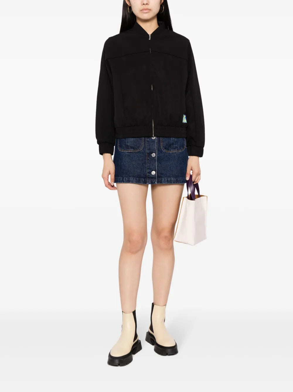 Logo-Patch Bomber Jacket