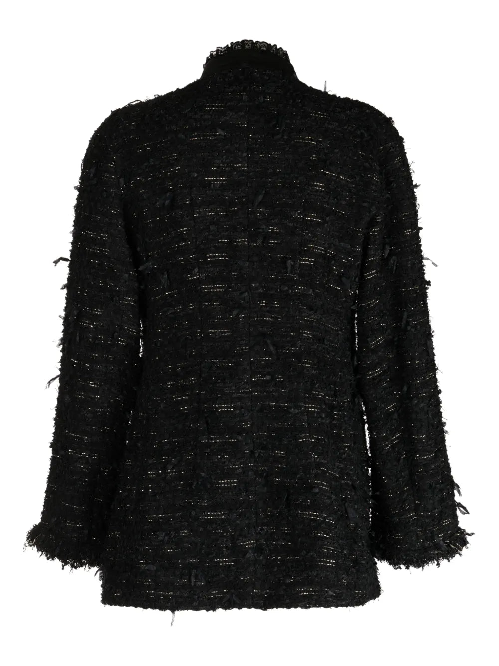 Tweed High-Neck Jacket
