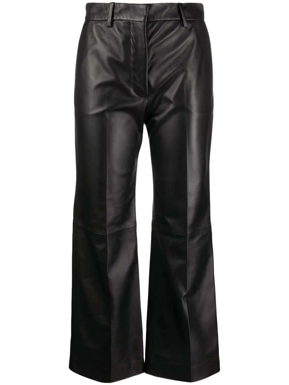 Talia Leather Cropped Trousers