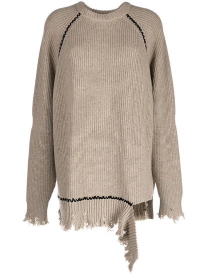 Distressed Frayed Jumper