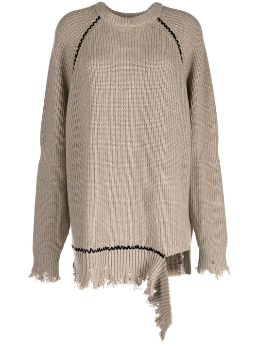Distressed Frayed Jumper