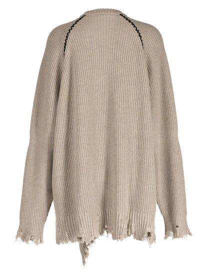 Distressed Frayed Jumper