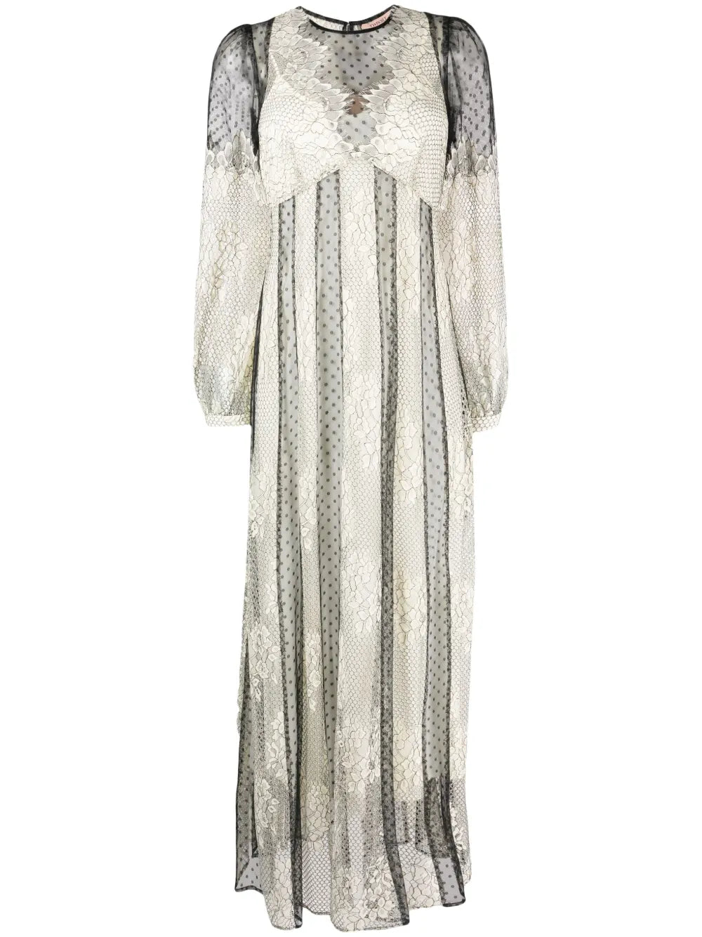 Floral-Lace Maxi Dress