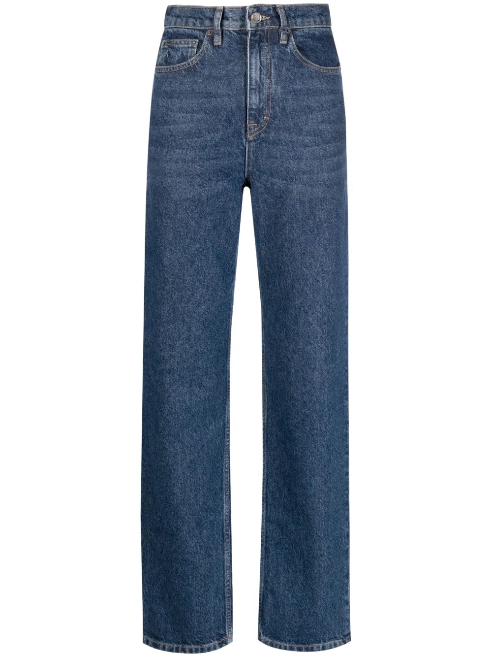 Logo-Embellished Straight Leg Jeans