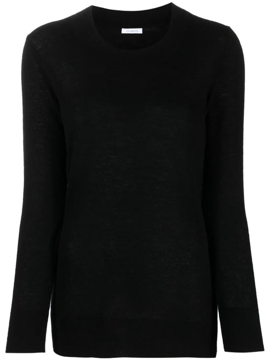 Crew-Neck Fine-Knit Jumper