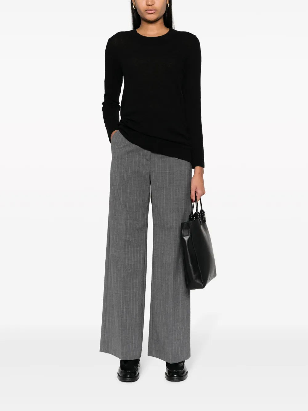 Crew-Neck Fine-Knit Jumper