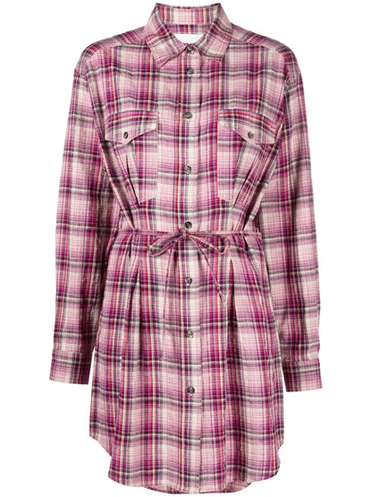 Liliane Check-Print Shirtdress