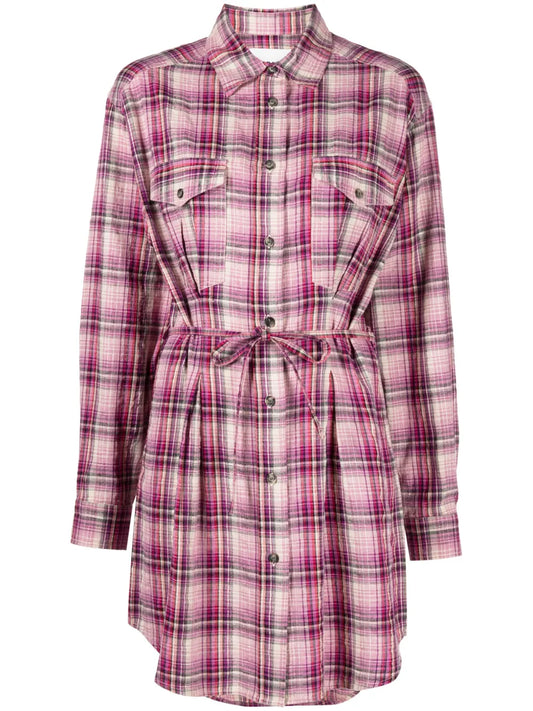 Liliane Check-Print Shirtdress