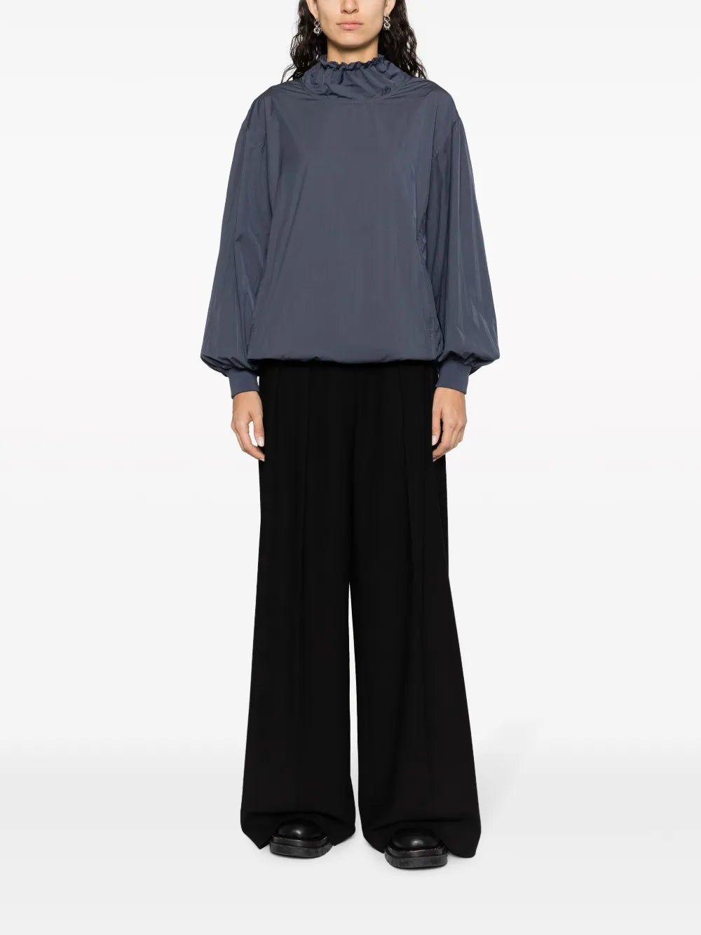 Drawstring-Neck Lightweight Jacket