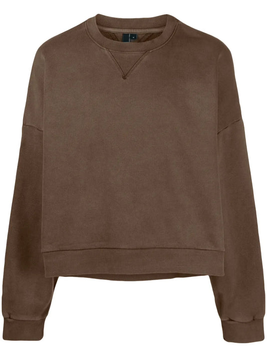 Drop-Shoulder Crew-Neck Sweatshirt