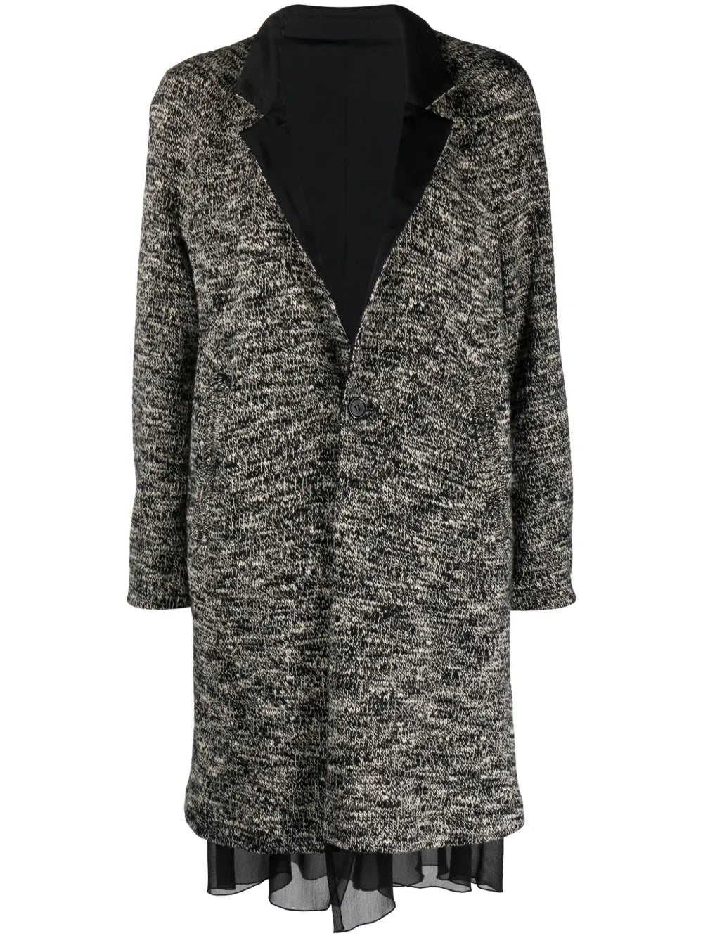 Single-Breasted Wool Coat