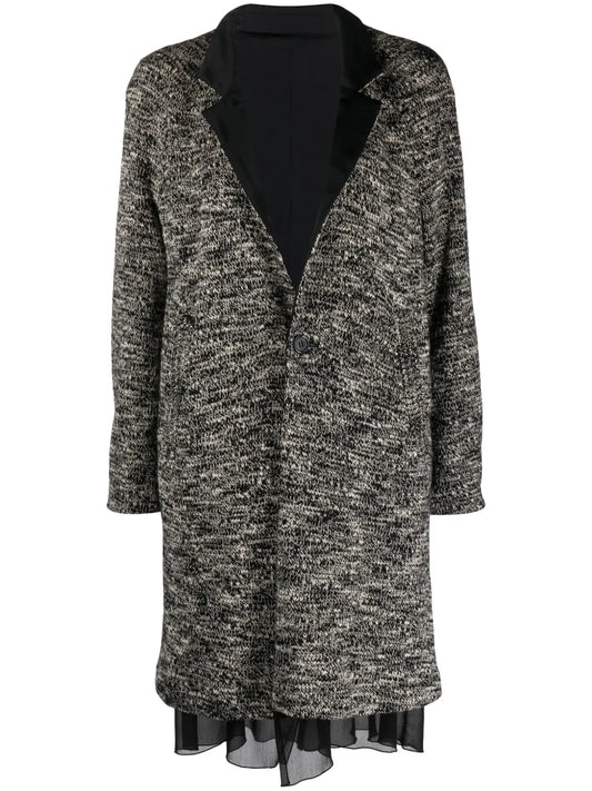 Single-Breasted Wool Coat
