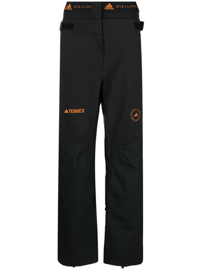 Logo-Embroidered Straight-Leg Trousers
