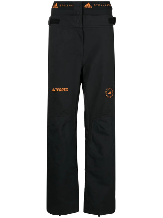 Logo-Embroidered Straight-Leg Trousers