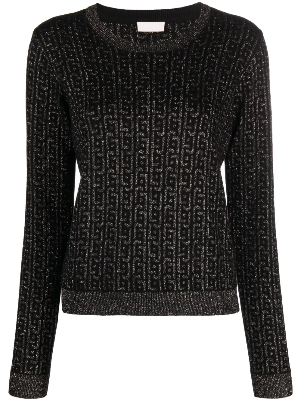 Crew-Neck Monogram-Jacquard Jumper