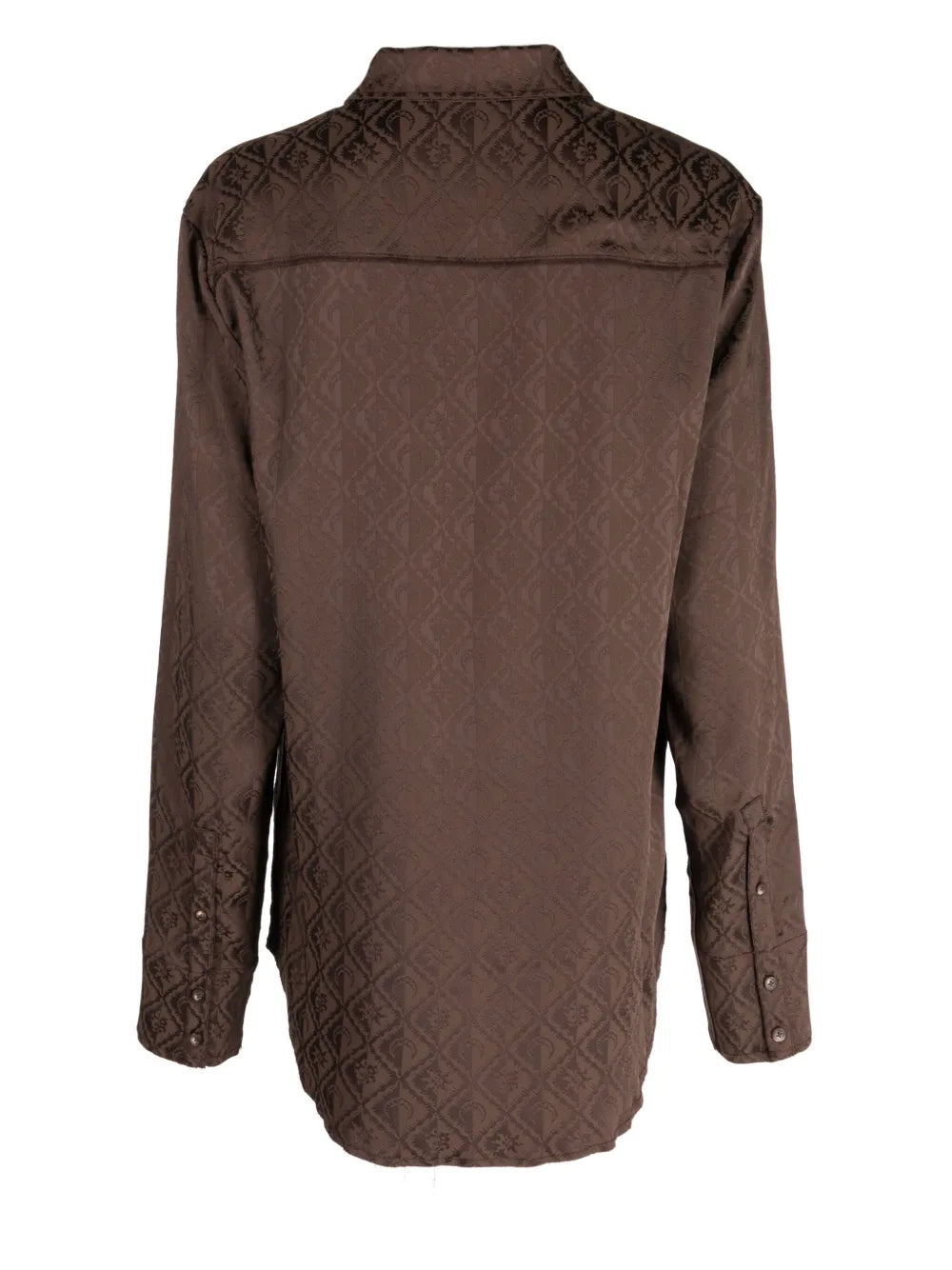 Moon Diamant-Jacquard Satin Shirt