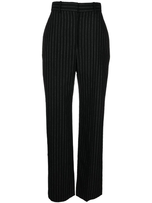 Chalk Stripe Wool Trousers