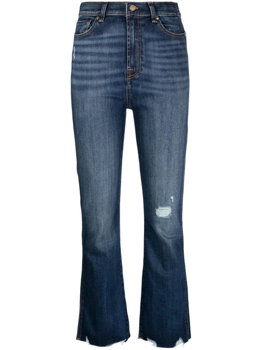 Kick Flare Cropped Jeans