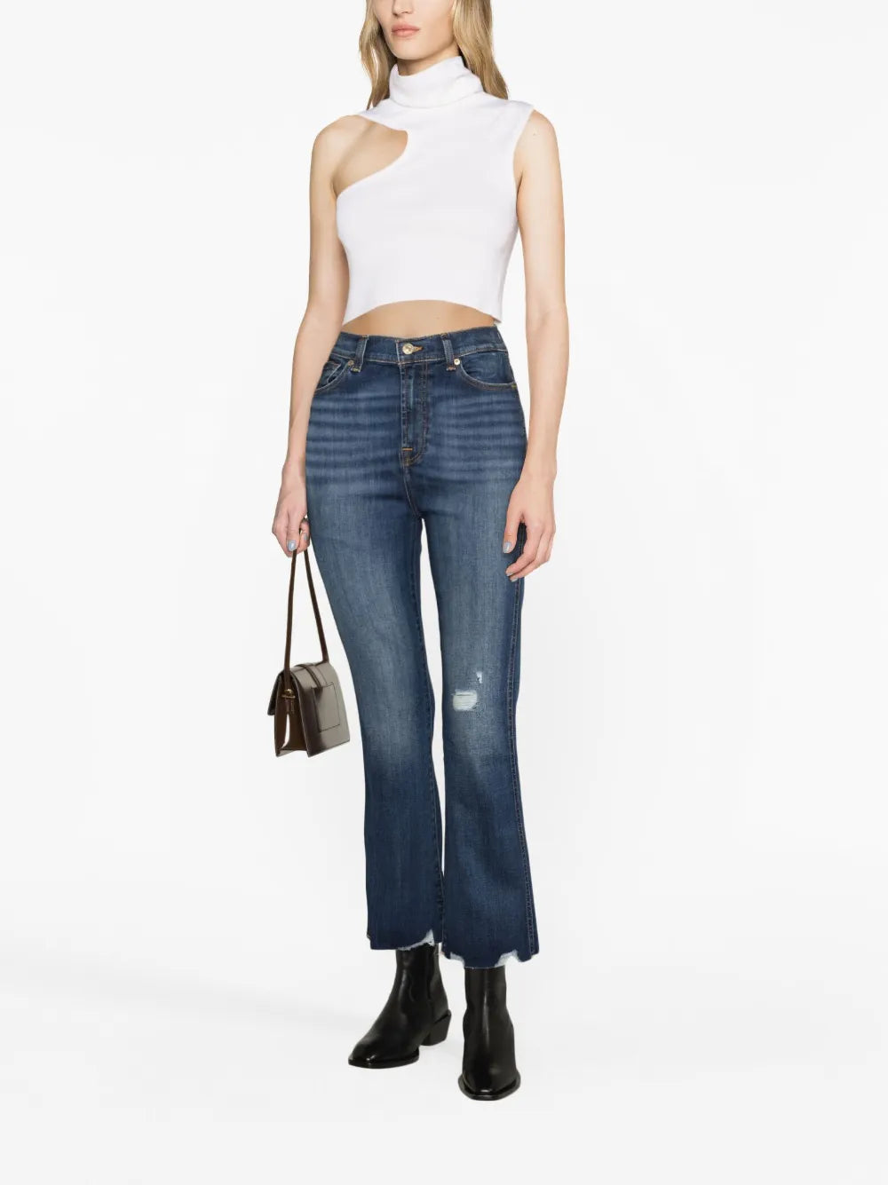 Kick Flare Cropped Jeans