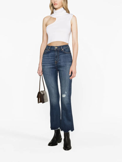 Kick Flare Cropped Jeans