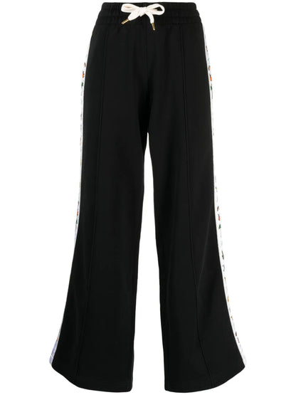 Logo-Tape Organic Cotton Track Pants