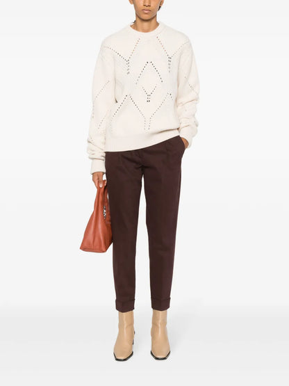 Chunky-Knit Virgin Wool Blend Jumper