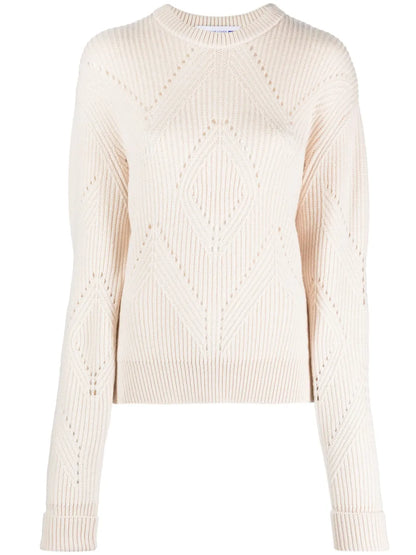 Chunky-Knit Virgin Wool Blend Jumper