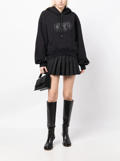 Spray-Paint Logo Cotton Hoodie