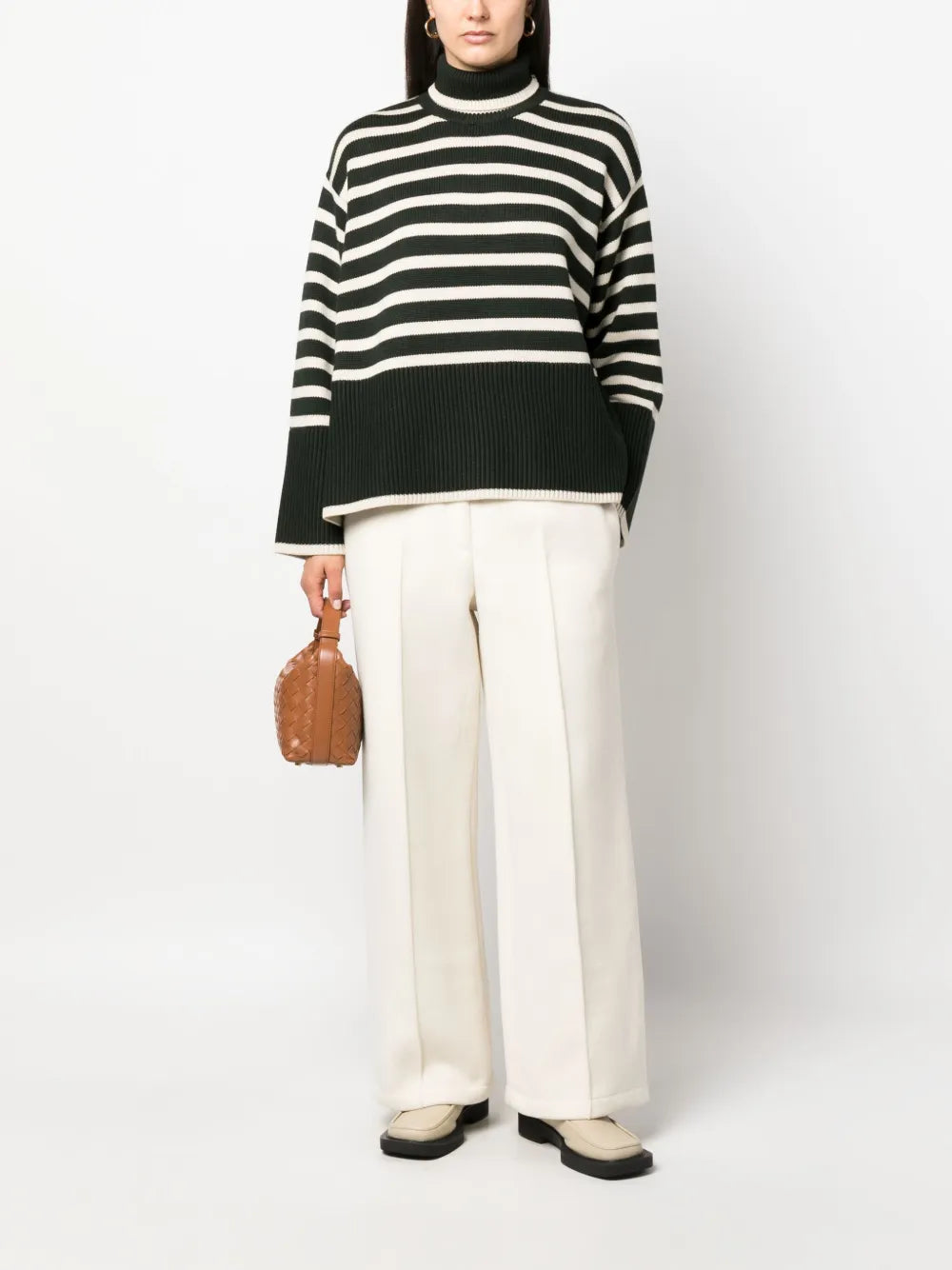 Striped Wool-Cotton Jumper